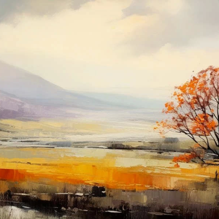 Scottish landscape in autumn